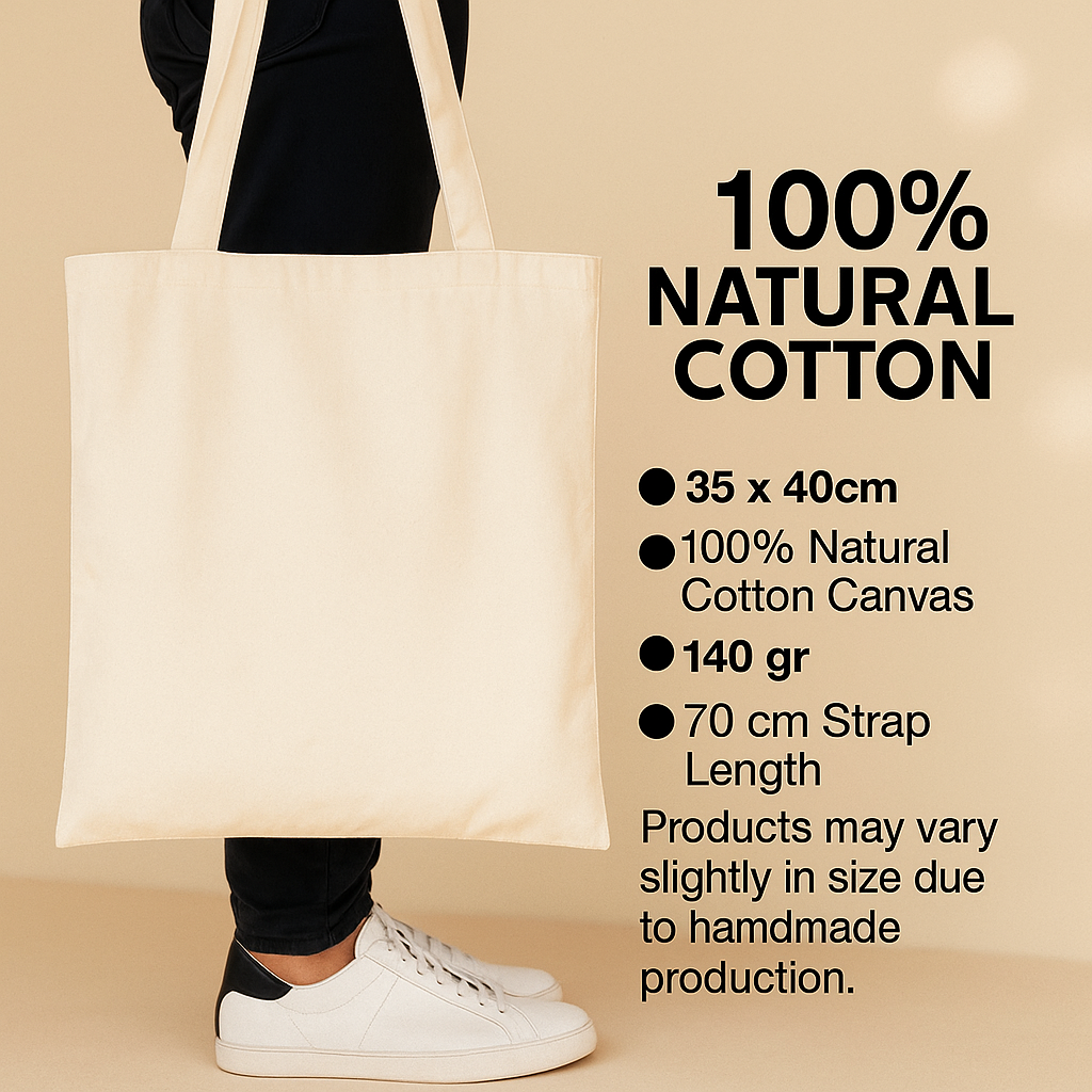 Natural Cotton Tote Bag detail info